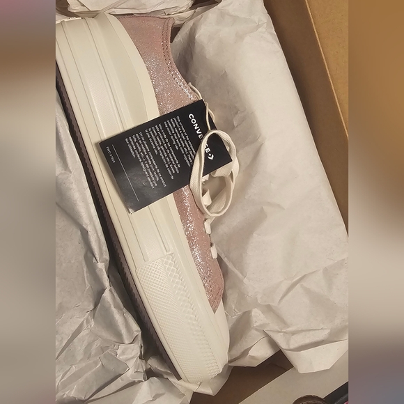 BNIB! Converse Chuck Taylor All Star Move Metallic Suede - 8.5 - Picture 7 of 11